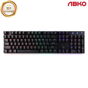 ABKO HACKER K640 레인보우LED 기계식키보드 청축 블랙