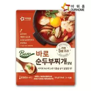 아워홈 바로 순두부 찌개 양념 120g