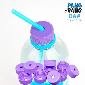 팡팡 뚜껑캡 빨대를 꽂아 마셔요 음료수 생수 구멍뚫린 스트로우 캡