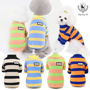 딩동펫 반려동물 강아지옷 스트라이프 티셔츠
