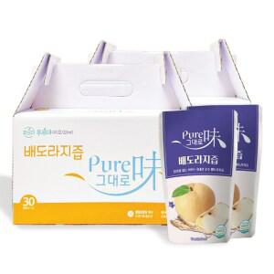 퓨어미그대로 배 도라지즙 100% NFC 착즙 원액 100ml 30개