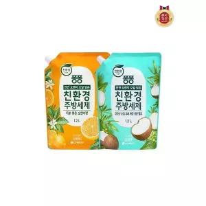 퐁퐁 친환경 주방세제 1.2L x 4개 (오렌지/코코넛 2종 택1)
