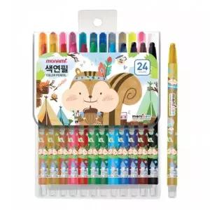 모니주 샤프식 색연필 24색 남 .모나미