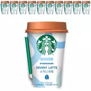 스타벅스 스키니라떼 컵커피 270mlx10컵+아이스포장
