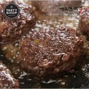 [담양백두산떡갈비]수제한우떡갈비 1200g(100g 총12개/5~6인분)