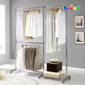 [휴센][모바일] 러블리 2단 폭조절 이동식 행거