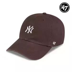 47브랜드 뉴욕 양키스 NY 스몰 로고 MLB 엠엘비 볼캡 야구 모자 브라운 B-BSRNR17GWS-BW