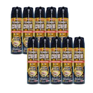 컴배트 프로페셔널 맥스 스피드 수성 에어로솔 살충제 바퀴벌레용 500ml x10개