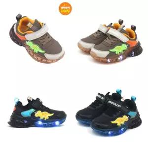 [토박스](강남점) 신상  다이노솔즈  반짝반짝 빛나는 운동화 트리케라 에어 와이 LED운동화
