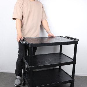 SK 서빙 카트 왜건 트롤리 식당 카트 주방 업소용 AA 중 블랙