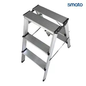 스마토/우마사다리/안전발판/알루미늄사다리/SLB03G/3단/광폭/안전