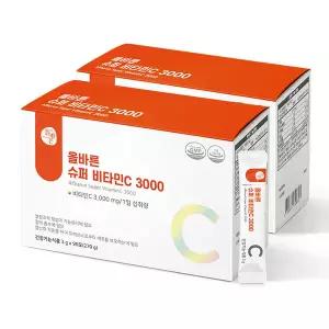 올바른 슈퍼 비타민C 3000 90포 2박스 (총 180포 6개월분)