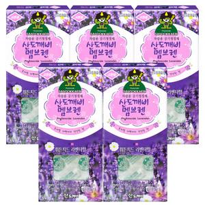 산도깨비 멤브렌 라벤더향 차량용탈취제 방향제 리필형 5개