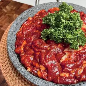 국내산 고추가루 업소용 도매 식자재 대용량 캠핑 집들이 국내산 오리고기 주물럭 양념 불고기 오리 5kg