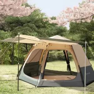 카르닉 뉴에라 원터치 텐트 그늘막 대형 플라이포함 폴대포함 풀세트