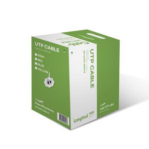 회색 랜선 UTP CAT6 305M 랜케이블 박스 롤 단선 난연재 네트워크 공사 전산실 패치코드 인터넷선