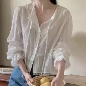 [코코블랑] [코코메이드]네프 레이스 블라우스