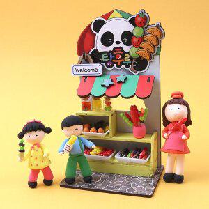 [아이디몬]우드 DIY 탕후루 가게 만들기 키트 색칠하기 MDF 미니어처 조립