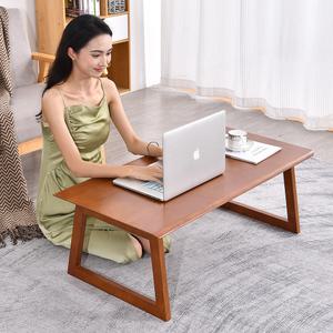 리빙원 100% 천연 원목 접이식 거실테이블 고무나무 쇼파 테이블 