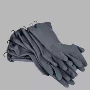 고리형 양손 라텍스 고무장갑 1박스 4켤레 (8개) - 소