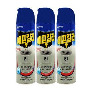 파리 모기 살충제 에프킬라 킨 에어졸 500ml 3개