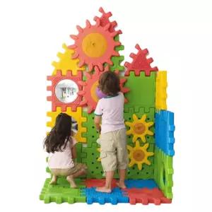 대형블럭 거울놀이 톱니장난감 기어블록 따라만들기 어린이집 사회성키우기 키즈카페