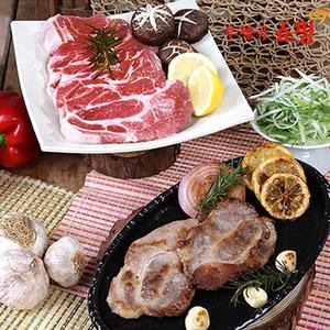[우체국쇼핑]육즈비 가성비최고! 맛도 최고! 목살+삼겹살 세트2kg