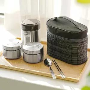 코스모스 WJ-109  따끈찬통2개도시락  보온도시락 반찬 통 보온통