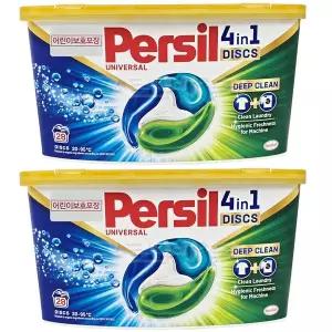 퍼실 디스크 딥클린 캡슐 세탁세제 유니버셜 28p 2개 무료배송 gx