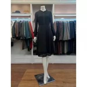 [하프클럽/앤디스클라인]앤디스클라인 세이브존07 블랙 자수카라 레이스원피스 A2O1CO605A