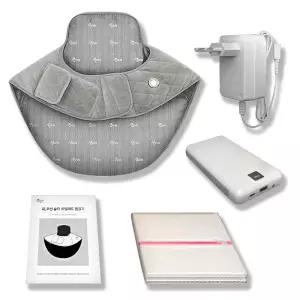 파비스따끄니 목어깨찜질기 무선 충전식 휴대용 목 어깨 허리 등 발열 온열 찜질팩 마사지 찜질기 세트