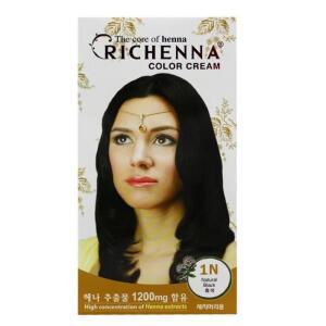 염색약/리체나 칼라크림 흑색 1N