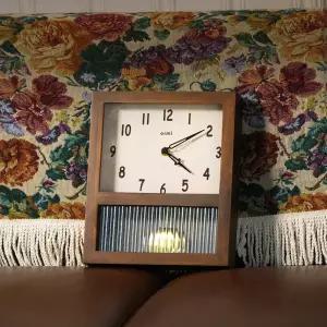 오르미 레트로 모어클락 우드 무소음 벽시계 괘종시계