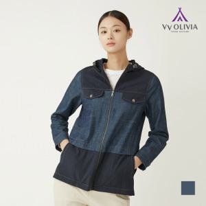 [비비올리비아] 데님 패치 야상점퍼_VVCCLYS2371