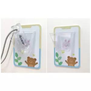 학교 유치원 교실창문 블라인드줄 정리 접착식 투명 수납함 예쁜표지판 간편 어린이