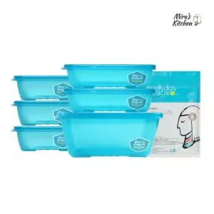 [미라네주방] 99.9% 순은 함유 장기보관 신선용기 밀폐용기 야채보관 반찬통 미라미라클 3호세트