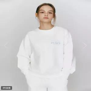 지오다노 흰티 여성 봄 맨투맨 프린트 루즈핏 맨투맨 325510