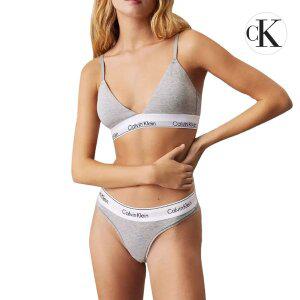 [Calvin Klein]CK 캘빈 클라인 언더웨어 코튼 여성 트라이앵글 브라렛 스포츠 브라탑 QF5650E-P7A