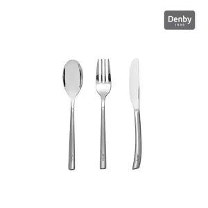 갤러리아 덴비 커트러리 어린이 세트[3P] (리니어 무광 실버 / 스파이스 유광