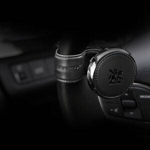 블랙슈트 가죽고리 파워핸들-고급형 자동차 차량용 핸들봉 이지턴 보조핸들 핸들손잡이 손잡이봉