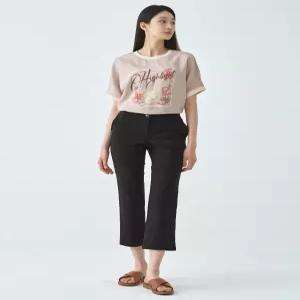 [지센]수입소재 트리코트 부츠컷 팬츠 LCPTO421_BK