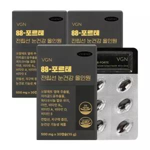 비제닉스 88-포르테 전립선 눈건강 올인원 쏘팔메토 옥타코사놀 루테인 전립선 남성영양제