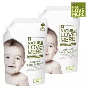 네이쳐러브메레 아기 섬유유연제 리필형 1300ml 2팩+유연제 리필 850ml 1팩 총3팩