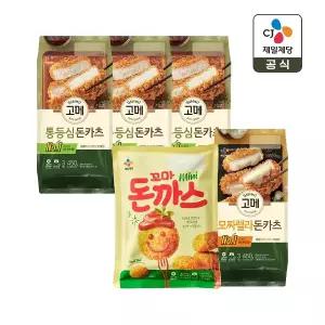 고메 바삭튀겨낸 돈카츠 450g 통등심 x3개+모짜렐라 x1개+꼬마돈까스 400g x1개