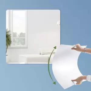 벽면 부착 거울 현관 욕실 안전 아크릴 미러 40cm/시트/벽걸이/스티커/부착식/안깨지는/붙는/학교/인테리어