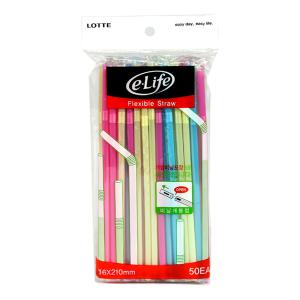 P9235/ 이라이프 일회용 빨대 스트로우 6mmX21cm (50개입)
