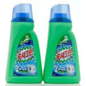 옥시크린 리퀴드 1400ml X 2개 세탁표백제 세탁세제 액체형