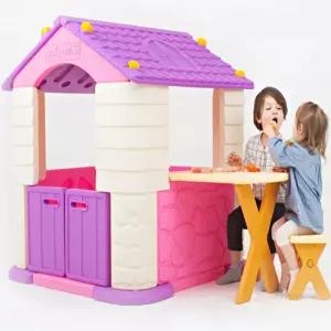 HM 풀하우스 바이올렛 3종 조합놀이대 테이블의자 실내놀이집