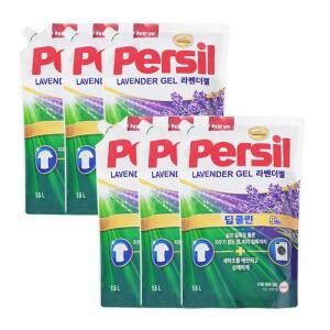 퍼실 딥클린 파워젤 라벤더 드럼/일반 겸용 리필 1.5L x6