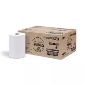 크리넥스 드라이셀 핸드타올 스마트 47274 롤타입 180m 6롤 1팩 (47274)